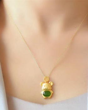 Fat pendant necklace natural gold accessories