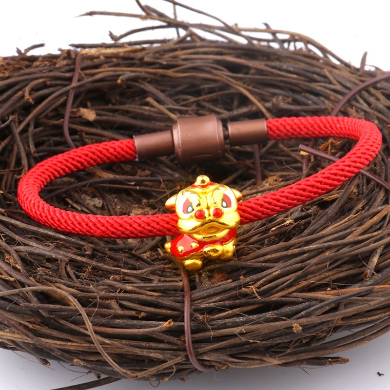 Lion beads bracelets gold accessories
