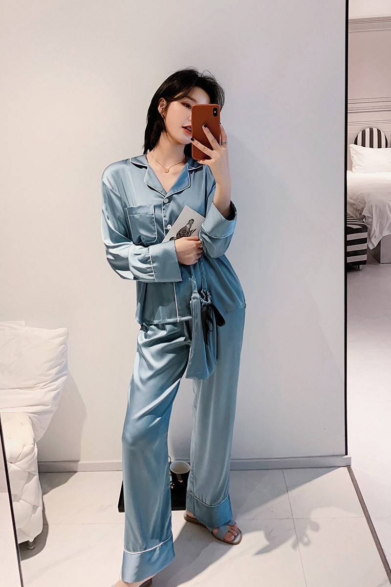 Long sleeve Korean style pajamas a set for women