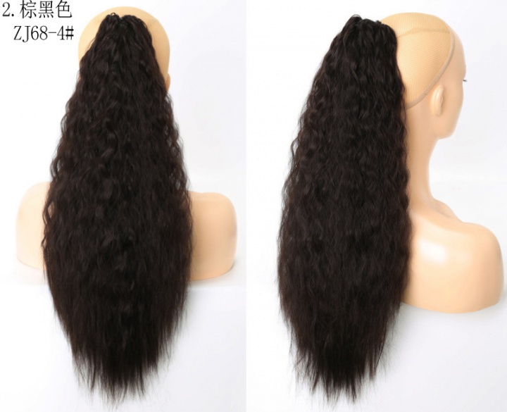 Horsetail hot corn fluffy wig gripper long curly hair