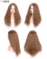 Hot corn long headgear wool fluffy wig