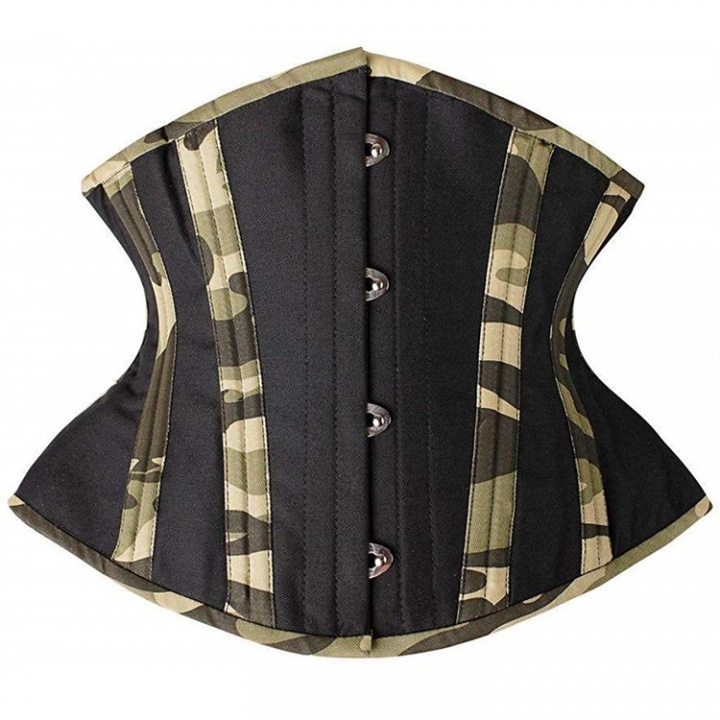 Reinforced girdle abdomen belt olive-green waist clip