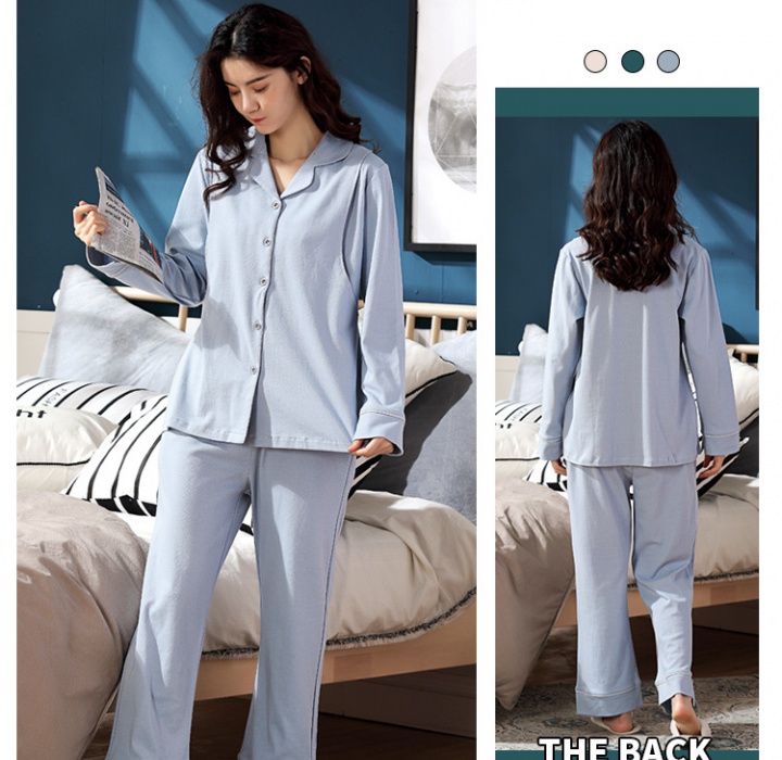 Pure pajamas front postnatal nursing clothing 2pcs set