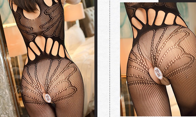 Transparent sexy panty hose conjoined stockings a set
