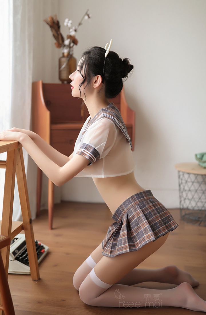Sexy Sexy underwear role-play skirt 4pcs set