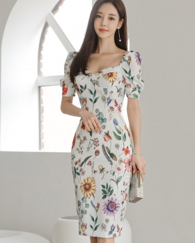 Korean style temperament summer ladies dress for women