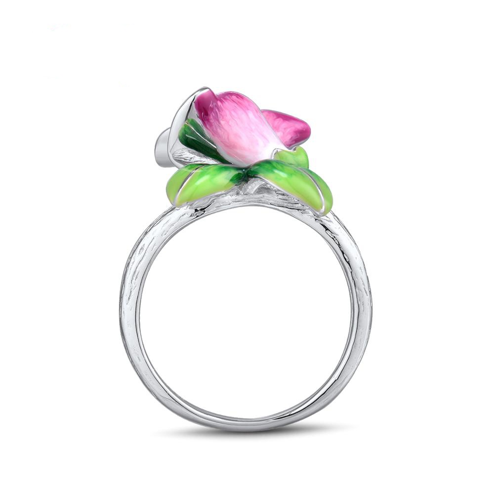 Flowers sterling silver ring