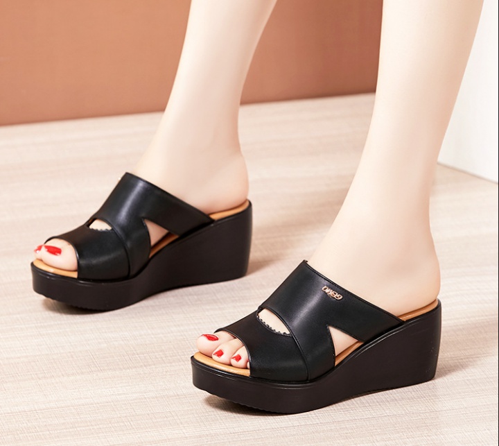 Large yard summer platform slipsole slippers for women