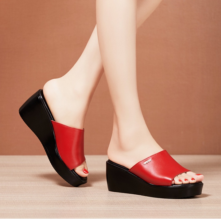 Soft soles slippers trifle platform for women