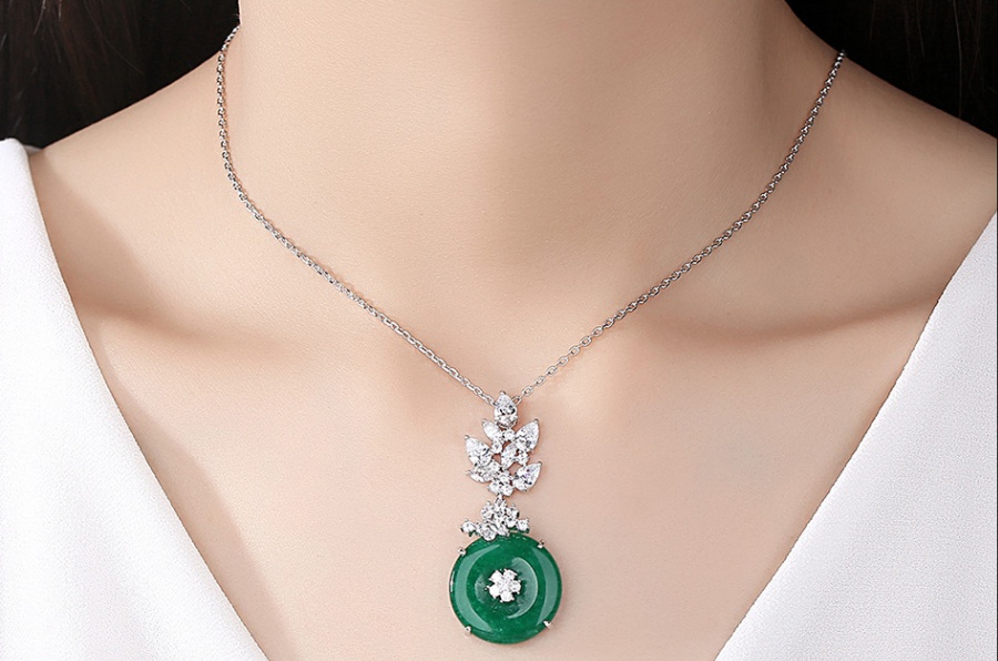 All-match banquet European style pendant necklace for women