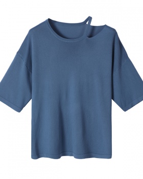 Elastic Korean style T-shirt short sleeve tops for women