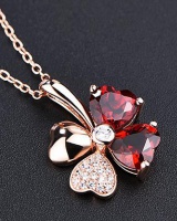 Lucky luxurious accessories crystal Korean style necklace