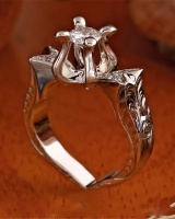 Wedding colors rose gold diamond creative simulation ring