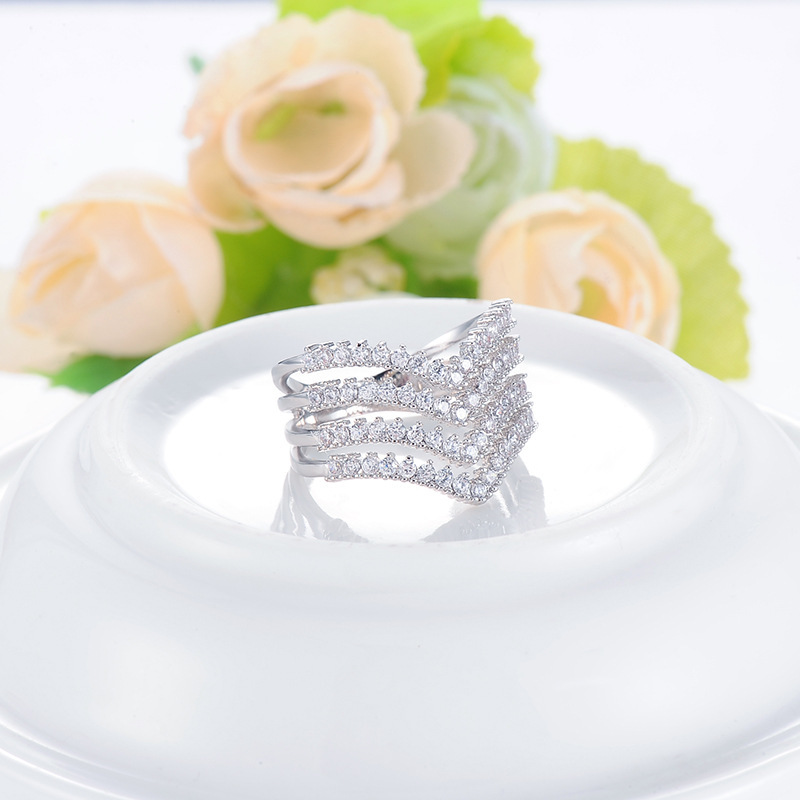 Wedding zircon ring