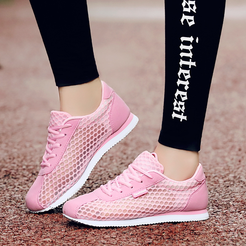 Breathable running shoes Korean style Sports shoes for women