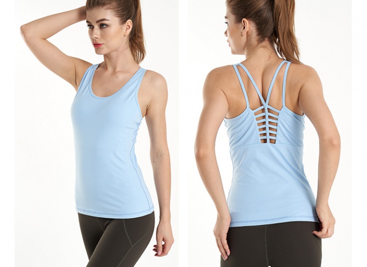 Small strap yoga tops sports vest for women