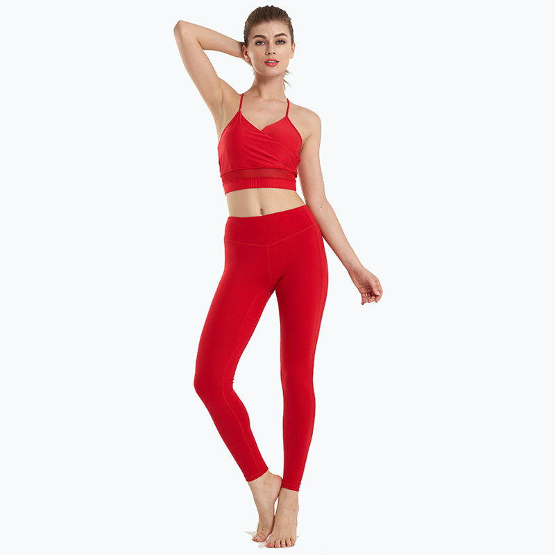 Sling sexy European style sports fitness pants a set for women