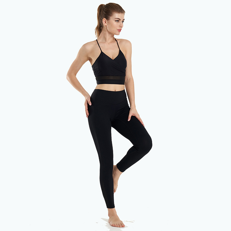 Sling sexy European style sports fitness pants a set for women