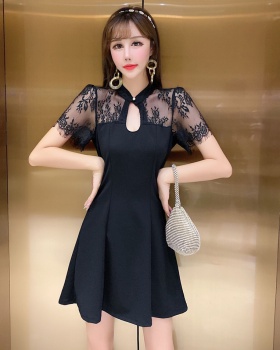 Slim lace T-back temperament sexy dress for women