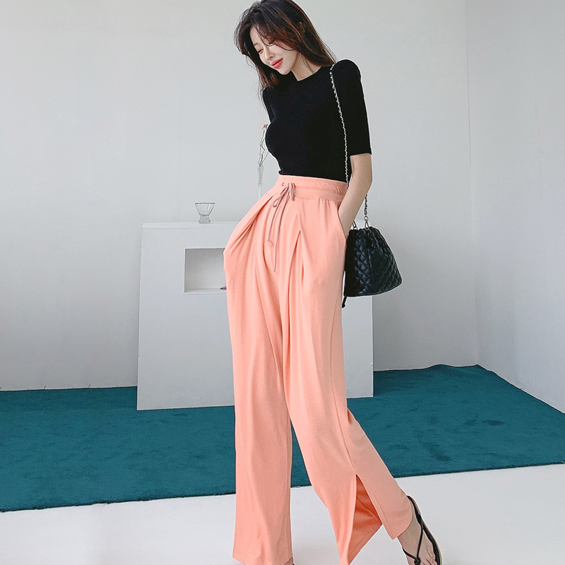 Korean style T-shirt Casual long pants 2pcs set for women AD10139 