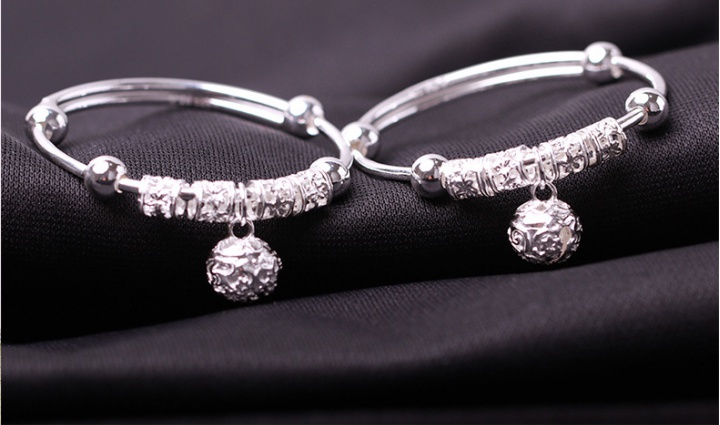 Couples baby accessories antique silver child bracelets