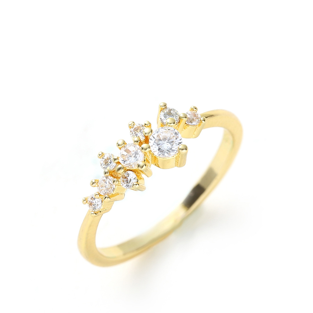 Gold accessories rhinestone ring