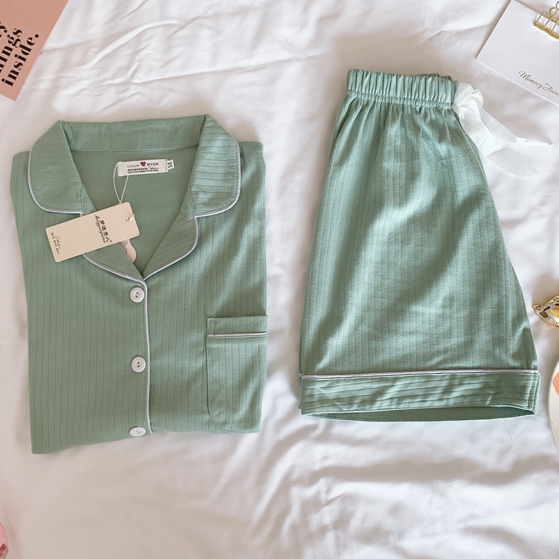 Homewear short sleeve pajamas 2pcs set for women