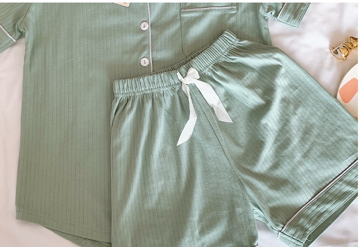 Homewear short sleeve pajamas 2pcs set for women