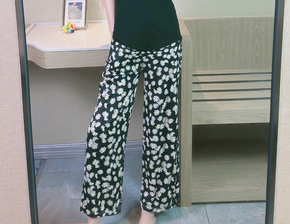 Summer fresh pants homewear short sleeve pajamas for women