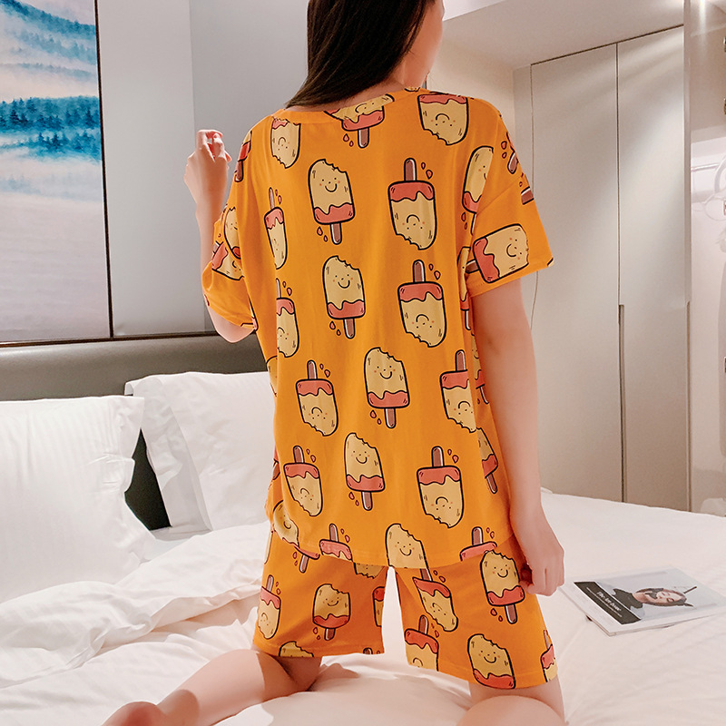 Cartoon lovely sweet homewear pajamas a set for women