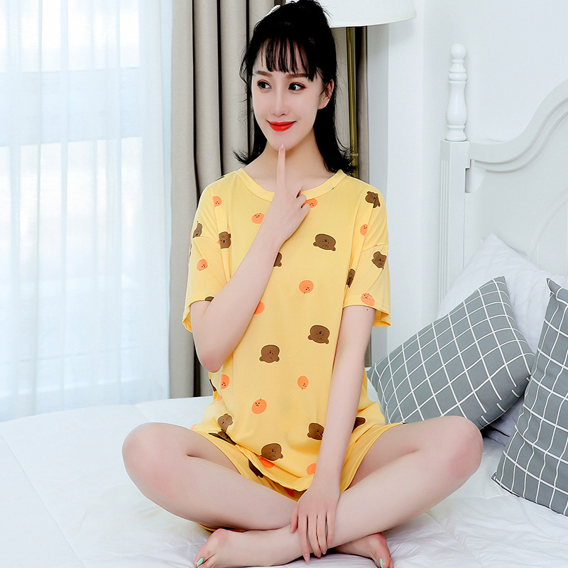 Cartoon lovely sweet homewear pajamas a set for women