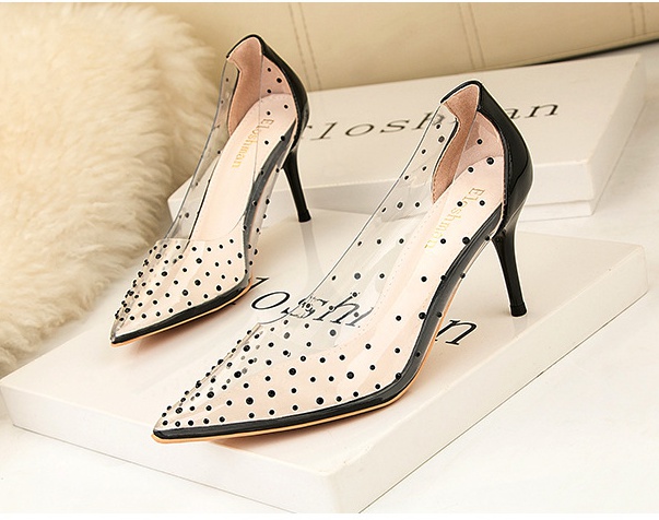 Rhinestone high-heeled shoes simple sandals for women