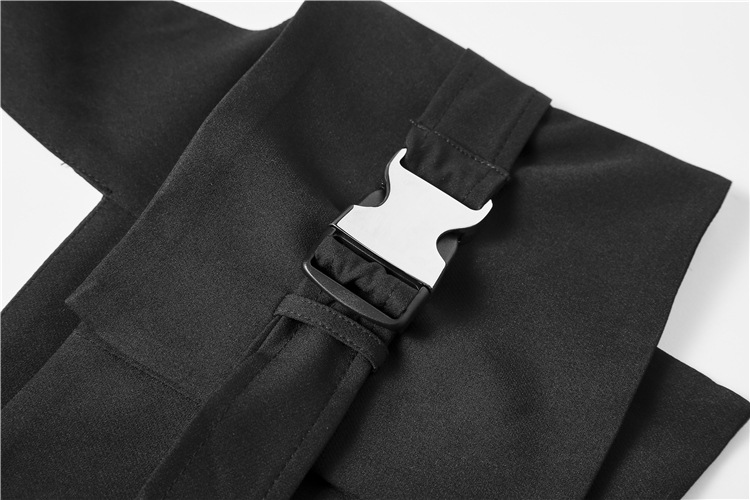 Shoulder clipping business suit summer irregular belt