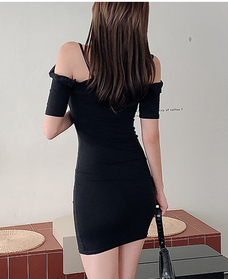 Sexy package hip cozy slim sling simple strapless dress