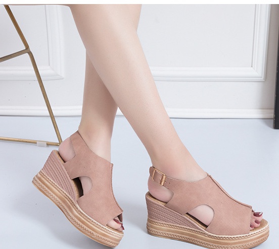 Slipsole high-heeled sandals Rome style shoes