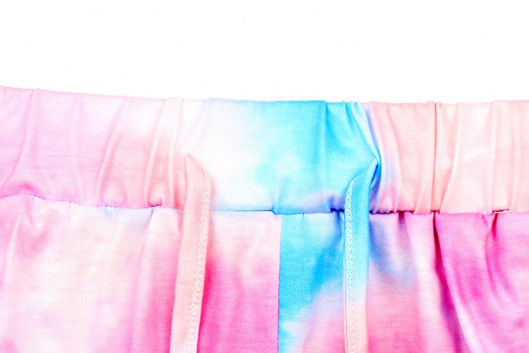 Summer European style tie dye shorts a set for women