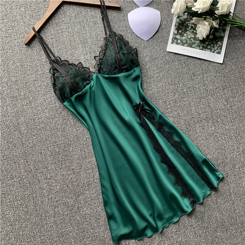 Lace sling pajamas summer sexy night dress for women