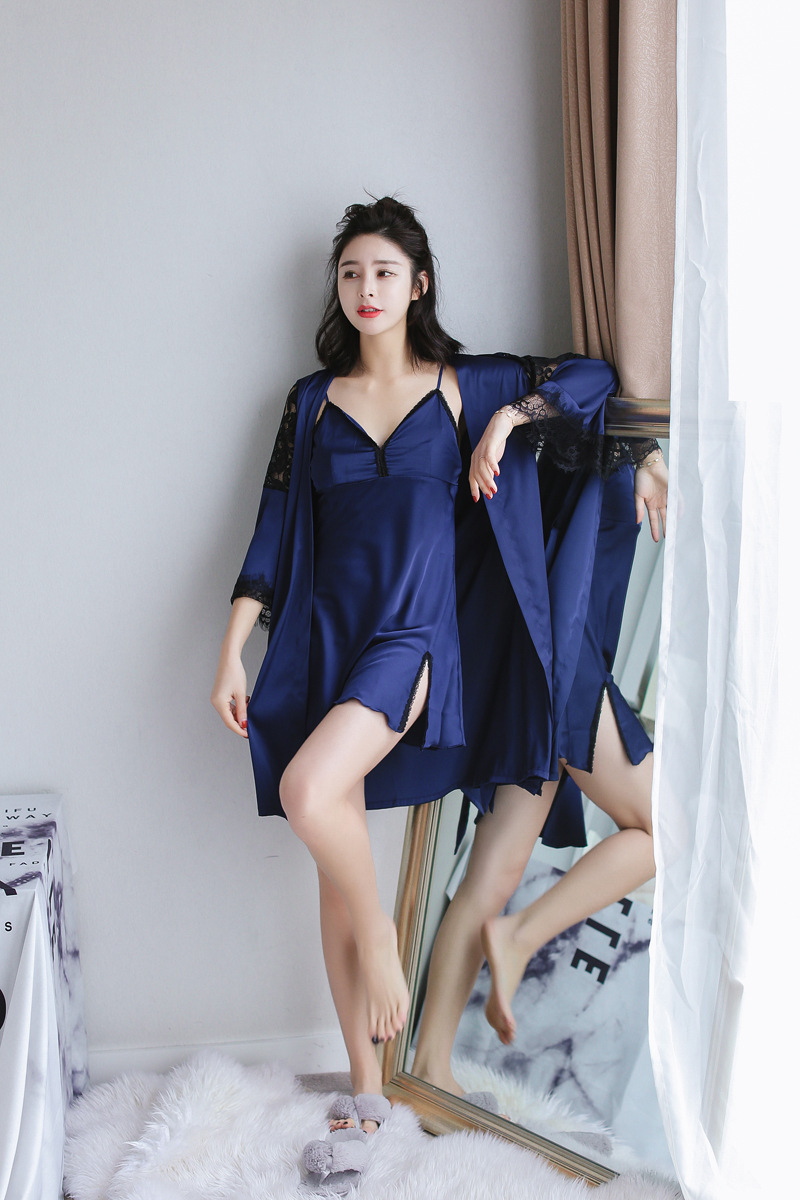 Spring nightgown pajamas 2pcs set for women
