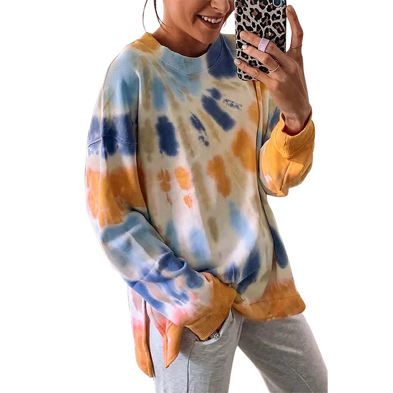 Homewear printing tops autumn pullover hoodie for women