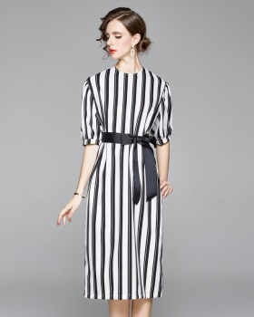 Casual classic modern France style simple dress