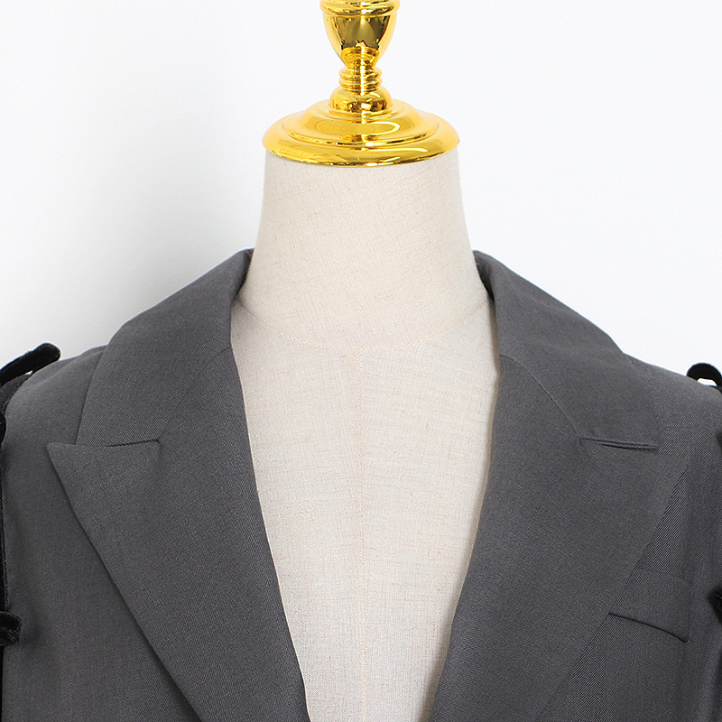 Removable summer coat splice V-neck business suit