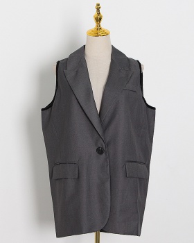 Removable summer coat splice V-neck business suit