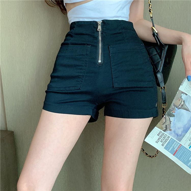 All-match sexy shorts Korean style high waist jeans