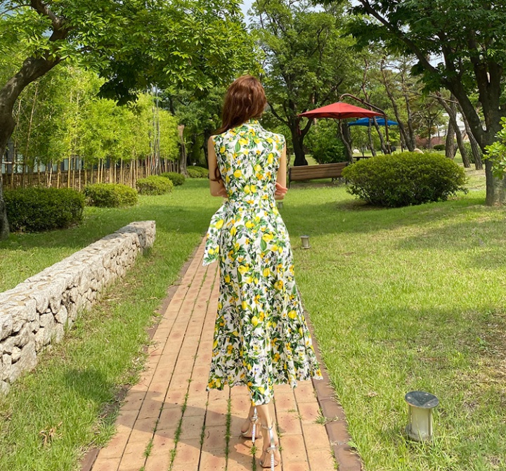 Korean style long dress summer dress for women