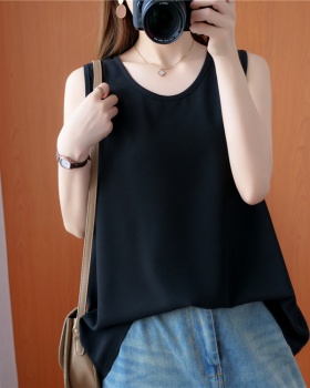 Wears outside cozy vest all-match Casual T-shirt