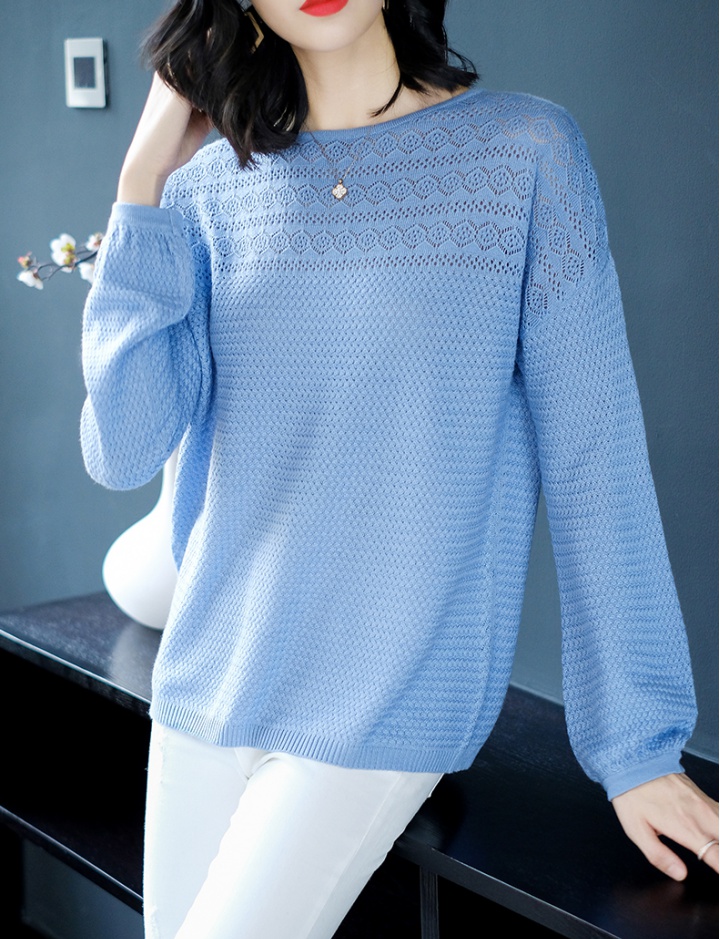Hollow tops autumn and winter sweater for women