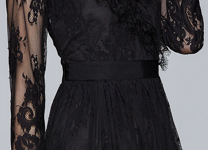 Temperament lace dress