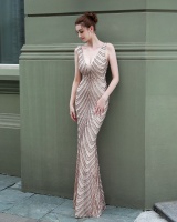 Model banquet formal dress long mermaid evening dress