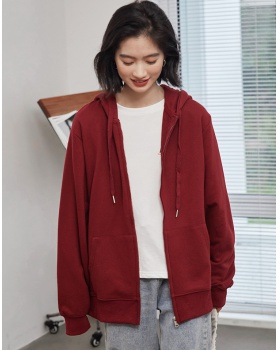 Hooded autumn lazy hoodie loose Casual coat