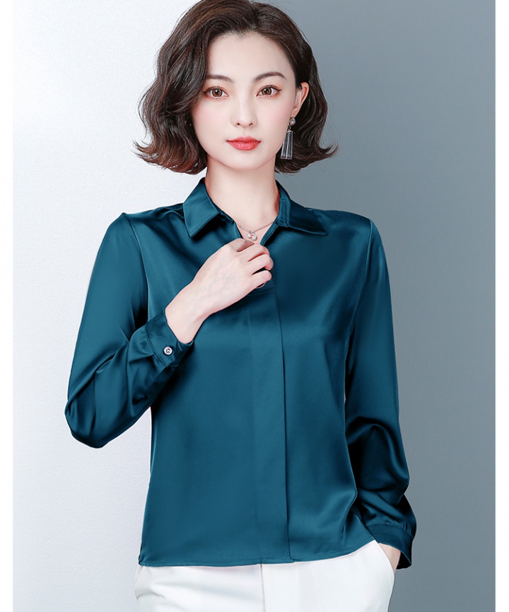 Autumn white tops long sleeve business suit for women